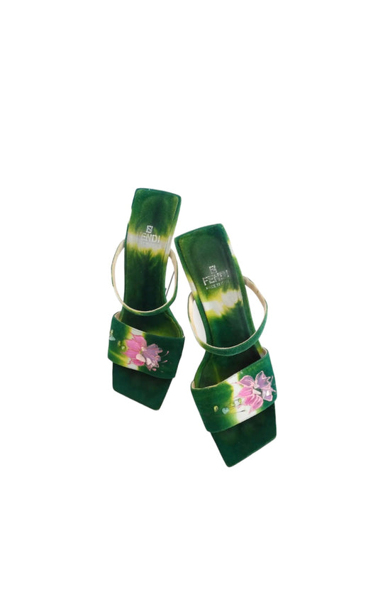 Fendi Green Suspension Heels S/S 2001