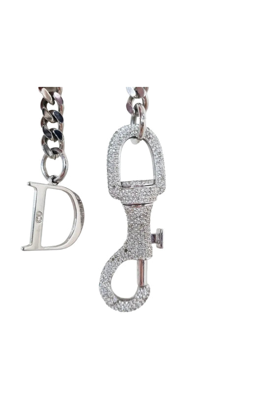 Authentic Vintage Christian Dior Black Chain Belt