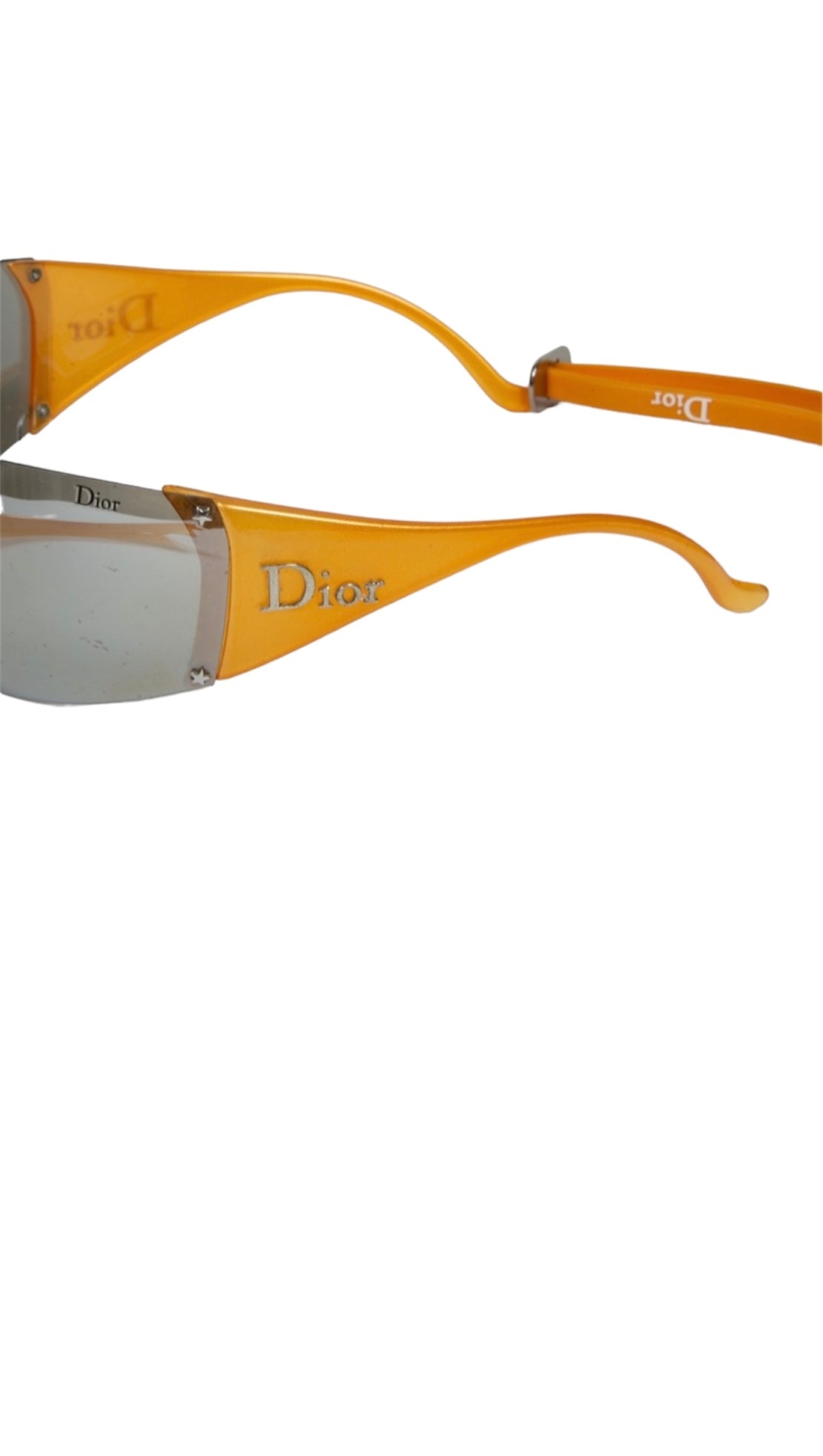 Authentic Vintage Christian Dior Oragne Visor sunglasses