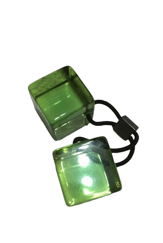 Authentic Vintage Green Louis Vuitton hair cubes