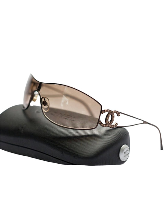 Vintage Chanel rhinestone C C sunglasses chanel sunglasses case