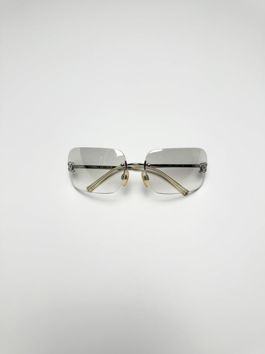 Chanel Rimless CC Diamanté Sunglasses
