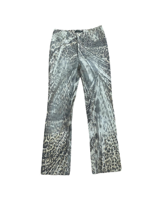 Roberto Cavalli Animal Print Jeans
