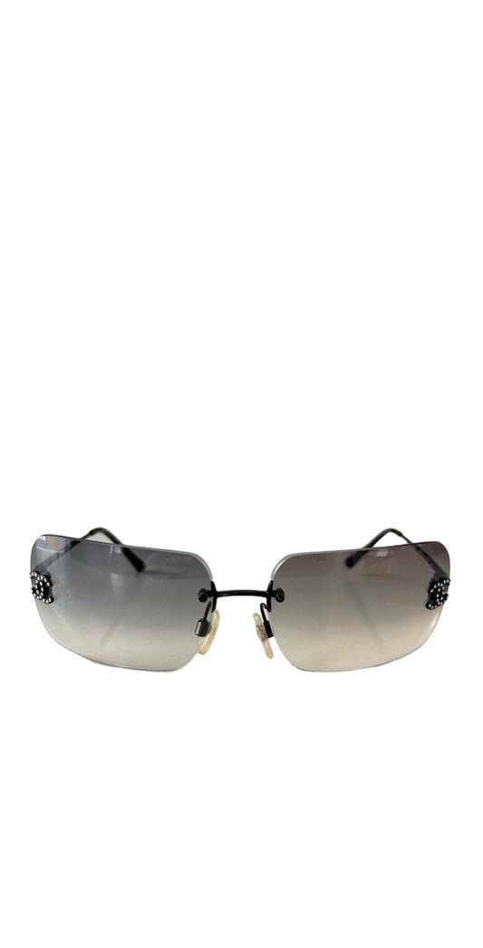 Chanel Rimless CC Diamanté Sunglasses