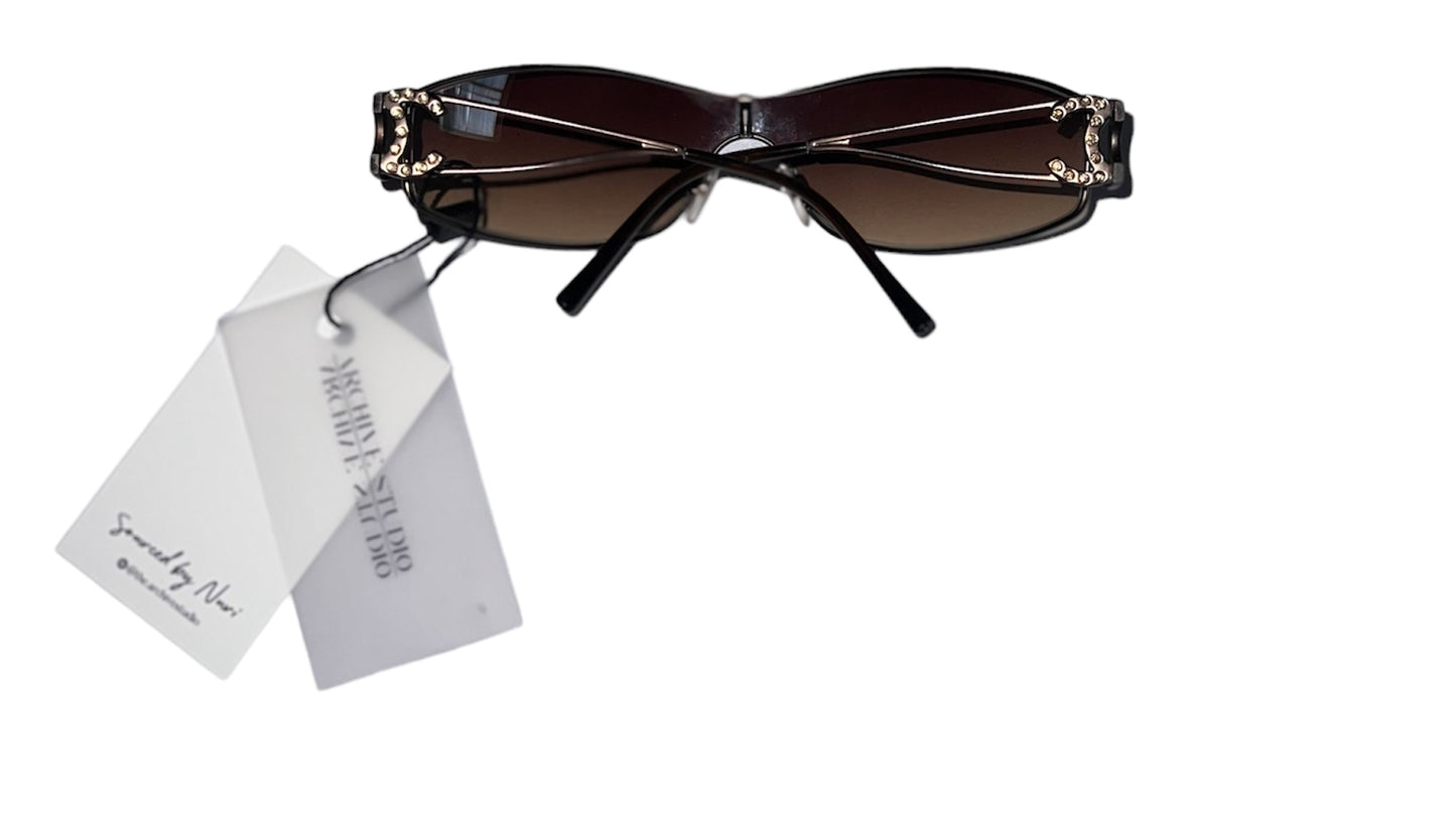 Vintage Chanel rhinestone C C sunglasses