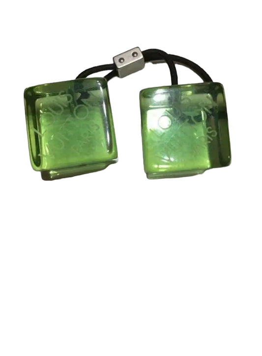 Authentic Vintage Green Louis Vuitton hair cubes