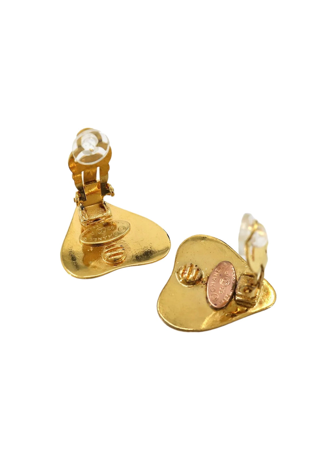 Chanel 1993 Heart Earrings